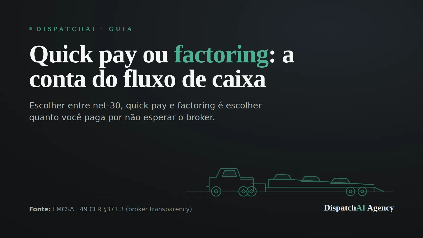 Quick pay ou factoring: a conta do fluxo de caixa
